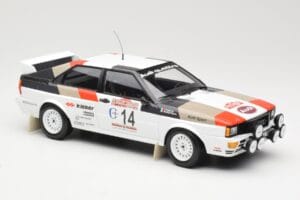 Audi Quattro #14 M. Mouton / F. Pons Winners Rally Sanremo 1981 Minichamps 1:18 155811114 Metal — zdjęcie 4 z 6