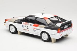 Audi Quattro #14 M. Mouton / F. Pons Winners Rally Sanremo 1981 Minichamps 1:18 155811114 Metal — zdjęcie 5 z 6