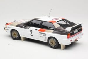 Audi Quattro A1 #2 H. Mikkola / A. Hertz Audi Sport Rally Monte Carlo 1983 Minichamps 1:18 155831102 Metal — zdjęcie 5 z 6