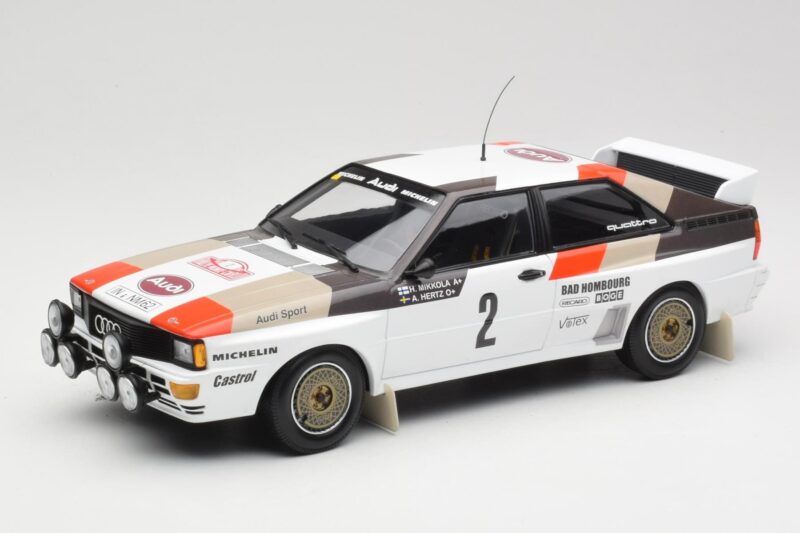 Audi Quattro A1 #2 H. Mikkola / A. Hertz Audi Sport Rally Monte Carlo 1983 Minichamps 1:18 155831102 Metal