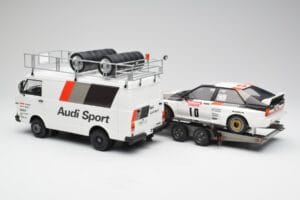 Audi Quattro A2 M. Mouton / F. Pons Tour de Corse 1983 With VW LT35 Otto 1:18 OT418 Żywica — zdjęcie 2 z 6