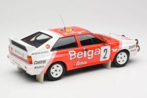 Audi Quattro A2 #2 B. Waldegård / H-T. Thorszelius Belga Team Winners Boucles de Spa 1985 Minichamps 1:18 155851102 Metal — zdjęcie 2 z 6