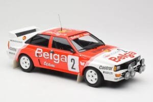 Audi Quattro A2 #2 B. Waldegård / H-T. Thorszelius Belga Team Winners Boucles de Spa 1985 Minichamps 1:18 155851102 Metal — zdjęcie 4 z 6