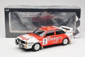 Audi Quattro A2 #2 B. Waldegård / H-T. Thorszelius Belga Team Winners Boucles de Spa 1985 Minichamps 1:18 155851102 Metal — zdjęcie 6 z 6