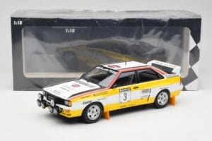 Audi Quattro A2 #3 S. Blomqvist / B. Cederberg Audi Sport Winners Sanyo Rally of New Zealand 1984 Minichamps 1:18 155841103 M — zdjęcie 6 z 6