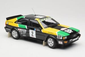 Audi Quattro #2 M. Mouton / F. Pons Audi Sport Rally of 1000 Pistes 1981 Minichamps 1:18 155811122 Metal — zdjęcie 4 z 6