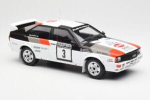 Audi Quattro #3 H. Mikkola / A. Hertz Rally Finland 1982 IXO 1:18 18RMC094A Metal — zdjęcie 4 z 6