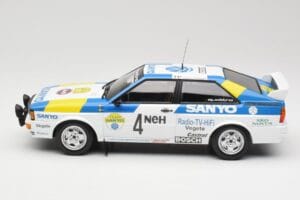 Audi Quattro #4 S. Blomqvist / B. Cederberg Audi Sport Sweden Winners International Swedish Rally 1982 Minichamps 1:18 155821 — zdjęcie 3 z 6