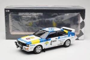 Audi Quattro #4 S. Blomqvist / B. Cederberg Audi Sport Sweden Winners International Swedish Rally 1982 Minichamps 1:18 155821 — zdjęcie 6 z 6