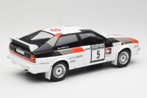 Audi Quattro #5 H. Mikkola / A. Hertz 1000 Lakes Rally 1982 IXO 1:18 18RMC094B Metal — zdjęcie 2 z 6