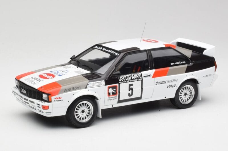 Audi Quattro #5 H. Mikkola / A. Hertz 1000 Lakes Rally 1982 IXO 1:18 18RMC094B Metal