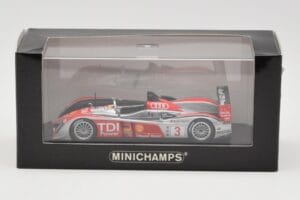 Audi R10 TDI LMP1 #3 L. Luhr / A. Premat / M. Rockenfeller 24 Hours of Le Mans 2008 Minichamps 1:43 400089903 Metal — zdjęcie 4 z 4
