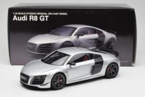 Audi R8 GT Type 42 Ice Srebrny Metallic Kyosho 1:18 09218IS Metal — zdjęcie 8 z 8