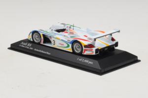 Audi R8 LMP #3 J. Herbert / R. Kelleners 24 Hours of Le Mans 2001 Minichamps 1:43 400010903 Metal — zdjęcie 3 z 5