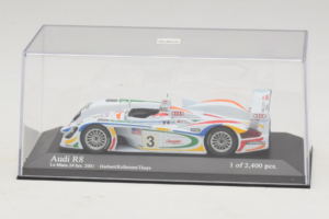 Audi R8 LMP #3 J. Herbert / R. Kelleners 24 Hours of Le Mans 2001 Minichamps 1:43 400010903 Metal — zdjęcie 4 z 5