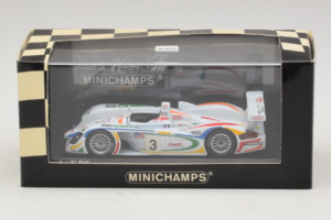 Audi R8 LMP #3 J. Herbert / R. Kelleners 24 Hours of Le Mans 2001 Minichamps 1:43 400010903 Metal — zdjęcie 5 z 5