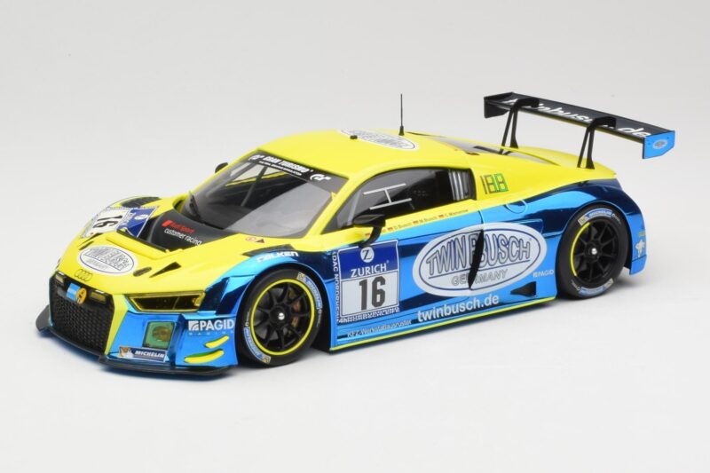 Audi R8 LMS #16 Twin Busch R. Rast / K. Busch 24h Nurburgring 2016 Minichamps 1:18 155161116 Metal