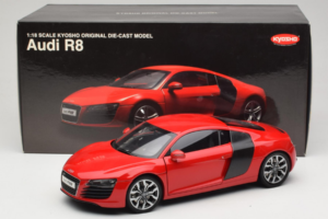 Audi R8 Czerwony Kyosho 1:18 09213R Metal — zdjęcie 8 z 8