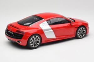 Audi R8 V10 Brilliant Czerwony Kyosho 1:18 09216RR Metal — zdjęcie 3 z 8