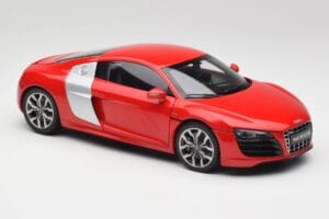 Audi R8 V10 Brilliant Czerwony Kyosho 1:18 09216RR Metal — zdjęcie 6 z 8