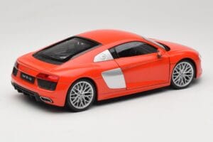 Audi R8 V10 Czerwony Welly 1:18 18052W Metal — zdjęcie 3 z 8