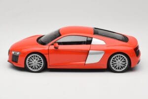 Audi R8 V10 Czerwony Welly 1:18 18052W Metal — zdjęcie 4 z 8