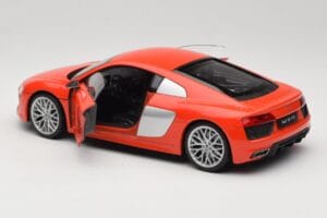 Audi R8 V10 Czerwony Welly 1:18 18052W Metal — zdjęcie 5 z 8