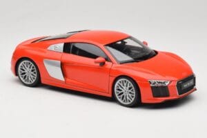 Audi R8 V10 Czerwony Welly 1:18 18052W Metal — zdjęcie 6 z 8