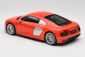 Audi R8 V10 Czerwony Welly 1:18 18052W Metal — zdjęcie 7 z 8