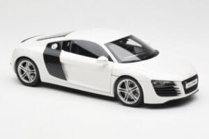 Audi R8 Type 42 Biały Kyosho 1:18 09213W Metal — zdjęcie 6 z 8