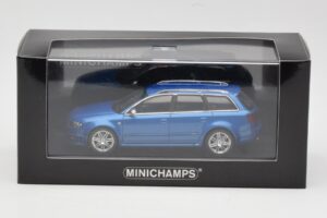 Audi RS4 B7 Avant Blue Metallic Minichamps 1:43 AUDI010 Metal — zdjęcie 4 z 4