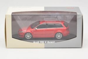 Audi RS4 B7 Avant Czerwony Minichamps 1:43 5010509213 Metal — zdjęcie 4 z 4