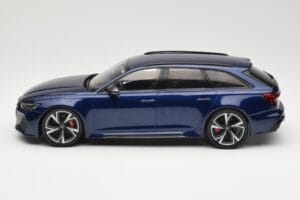 Audi RS6 C8 Avant Blue Metallic Minichamps 1:18 155018011 Metal — zdjęcie 3 z 6