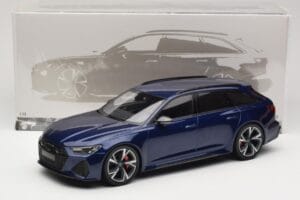 Audi RS6 C8 Avant Blue Metallic Minichamps 1:18 155018011 Metal — zdjęcie 6 z 6