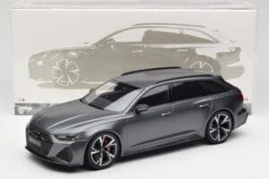 Audi RS6 C8 Avant Matt Grey Minichamps 1:18 155018015 Metal — zdjęcie 6 z 6
