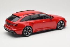 Audi RS6 C8 Avant Red Metallic Minichamps 1:18 155018010 Metal — zdjęcie 2 z 6