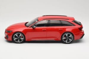Audi RS6 C8 Avant Red Metallic Minichamps 1:18 155018010 Metal — zdjęcie 3 z 6