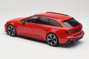 Audi RS6 C8 Avant Red Metallic Minichamps 1:18 155018010 Metal — zdjęcie 5 z 6