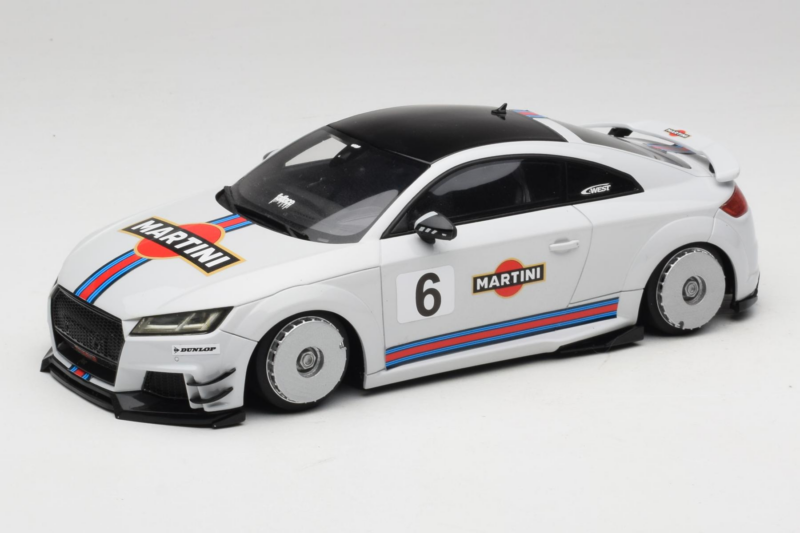 Audi TT ABT RS 8S Martini Szary GT Spirit 1:18 GT152-C1 Żywica