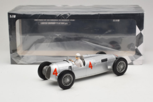 Auto Union Typ C #4 A. Varzi 2nd Place Monaco GP 1936 Minichamps 1:18 155361004 Metal — zdjęcie 6 z 6