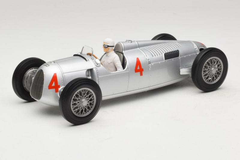 Auto Union Typ C #4 A. Varzi 2nd Place Monaco GP 1936 Minichamps 1:18 155361004 Metal