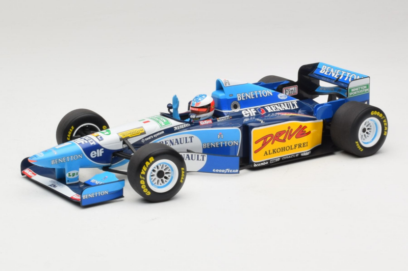 Benetton B195 Renault #1 M. Schumacher Benetton Formula French Grand Prix Winner 1995 Minichamps 1:18 100950001 Metal