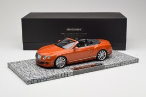 Bentley Continental GT Speed Kabriolet Orange Metallic Minichamps 1:18 107139430 Metal — zdjęcie 6 z 6