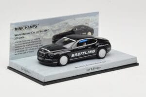 Bentley Continental GT World Record Car on Ice Czarny Minichamps 1:43 436139026-O Metal — zdjęcie 2 z 4