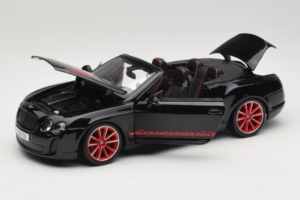 Bentley Continental Supersports ISR Kabriolet Czarny Z Czerwonymi Felgami Bburago 1:18 18-11035 Metal — zdjęcie 2 z 8