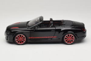 Bentley Continental Supersports ISR Kabriolet Czarny Z Czerwonymi Felgami Bburago 1:18 18-11035 Metal — zdjęcie 4 z 8