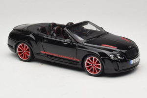 Bentley Continental Supersports ISR Kabriolet Czarny Z Czerwonymi Felgami Bburago 1:18 18-11035 Metal — zdjęcie 6 z 8