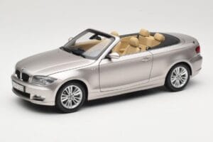 BMW 1 Series E88 Kabriolet Mineral Silver Metallic Kyosho 1:18 80430427020 Metal