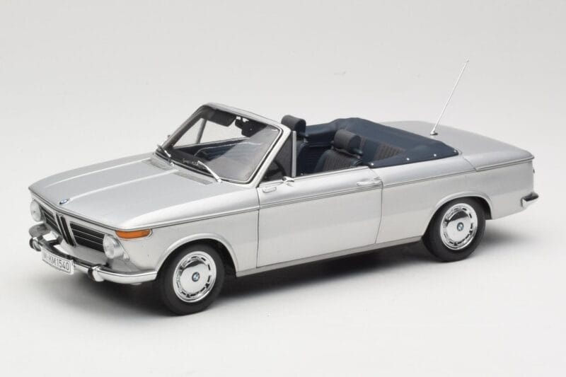 BMW 1600 Kabriolet Srebrny Minichamps 1:18 80430145819 Metal