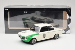 BMW 2002 Tii E10 #10 H. Hahne / D. Quester Winners Nurburgring 1968 Minichamps 1:18 155682710 Metal — zdjęcie 6 z 6